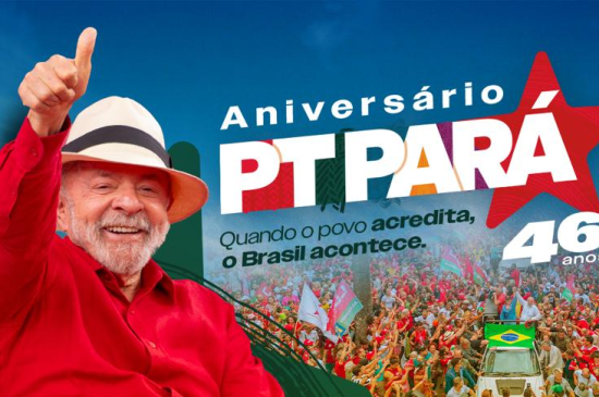 PT Pará celebra 46 anos com ato político e programação especial em Marabá